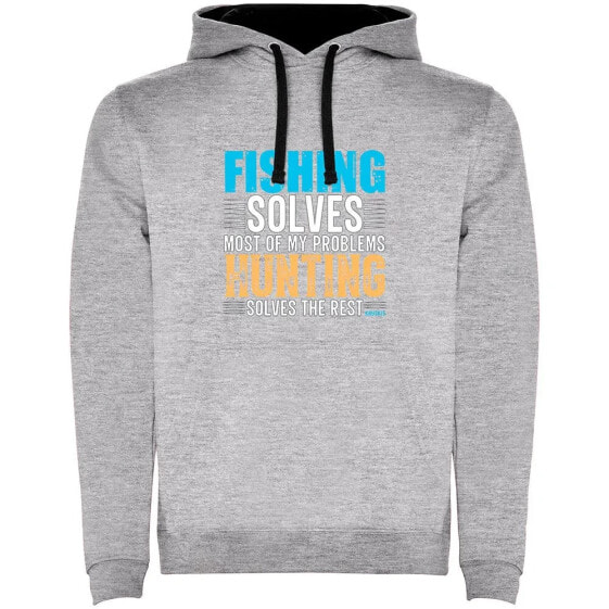 KRUSKIS Fishing Solves Two-Colour hoodie