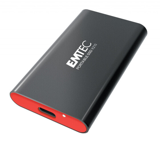 EMTEC X210 Elite - 1000 GB - USB Type-C - 3.2 Gen 2 (3.1 Gen 2) - 500 MB/s - 10 Gbit/s - Black