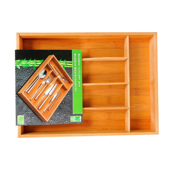 5 FIVE Bamboo Cutlery Storage Tray 35x25 cm