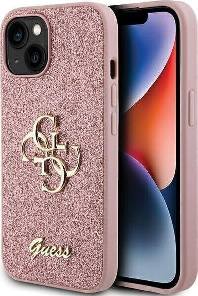 Guess Guess GUHCP15MHG4SGP iPhone 15 Plus 6.7" różowy/pink hardcase Glitter Script Big 4G