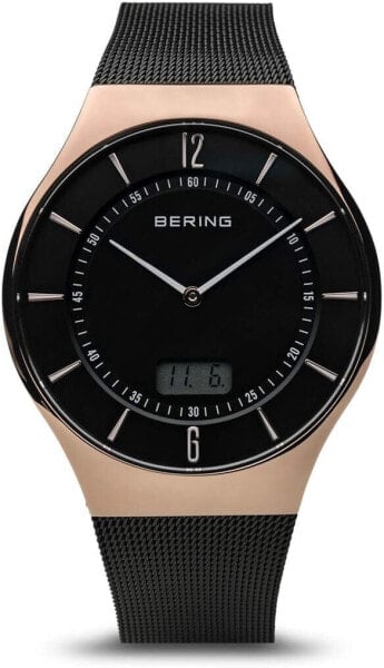 BERING 51640-XXX Men's Watch Radio Controlled Collection with Stainless Steel and Sapphire Glass 51640-XXX Waterproof 5 ATM