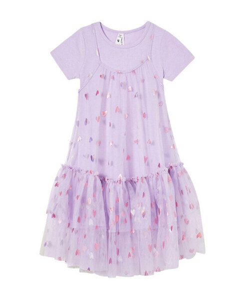 Toddler Girls Kristen Dress Up Dress, 2 Piece Set