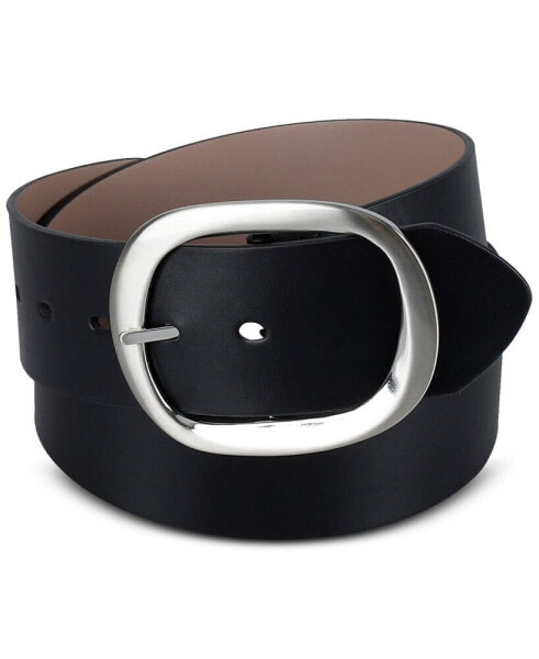 Women's Reversible Oversized Statement Buckle Belt