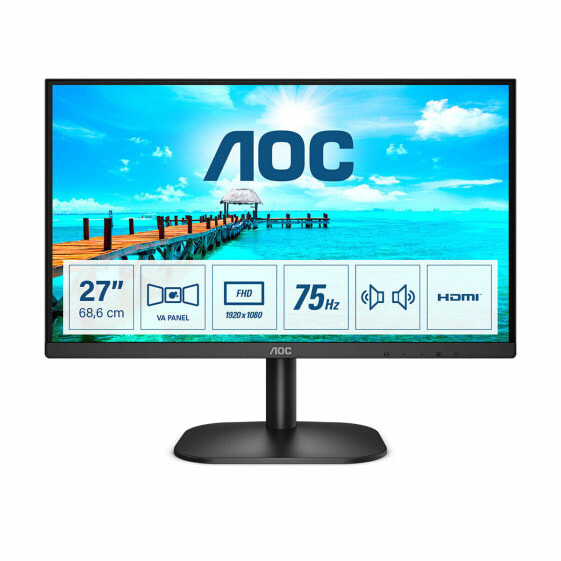 Монитор AOC 27B2AM 27" LED VA LCD Flicker free 75 Hz