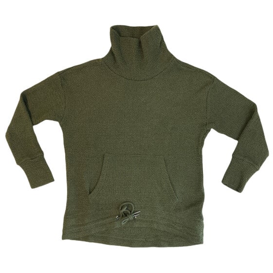 Member's Mark Women's Warm Funnel Neck Textured Pullover (Olive, S)