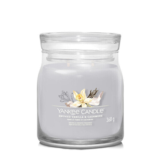 Aromatic candle Signature glass medium Smoked Vanilla & Cashmere 368 g