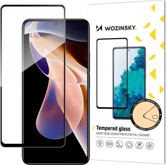 Wozinsky Wozinsky super wytrzymałe szkło hartowane Full Glue na cały ekran z ramką Case Friendly Xiaomi Redmi Note 11 Pro+ / 11 Pro czarny