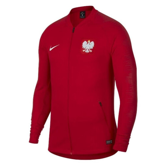 Мужская олимпийка спортивная на молнии красная Nike Poland Anthem M 893600-611