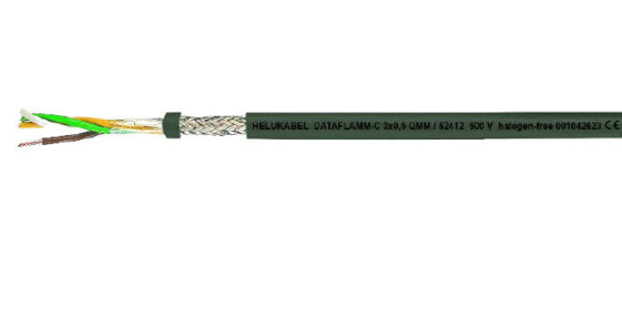 Helukabel HELU DATAFLAMM-C 7x0,5 52415 - Low voltage cable - Green - Polyvinyl chloride (PVC) - Polyvinyl chloride (PVC) - Cooper - 7x0,5 mm²