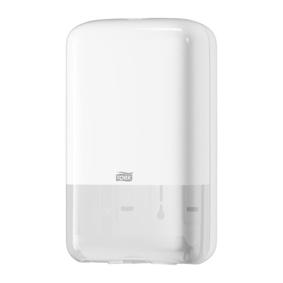 TORK 556000, Bulk pack toilet tissue dispenser, White, Plastic, 159 mm, 128 mm, 271 mm