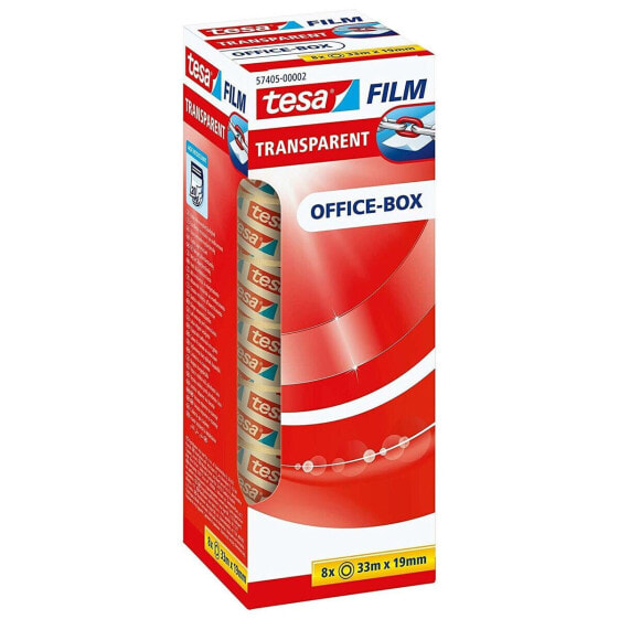 Клейкая лента TESA Office-Box Прозрачный полипропилен Пластик 8 Предметы 19 x 33 mm