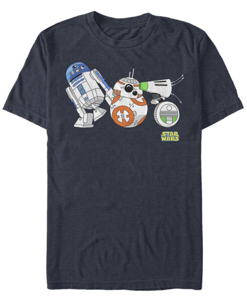 Men's Star Wars The Rise of Skywalker Droid Party Short Sleeve T-shirt