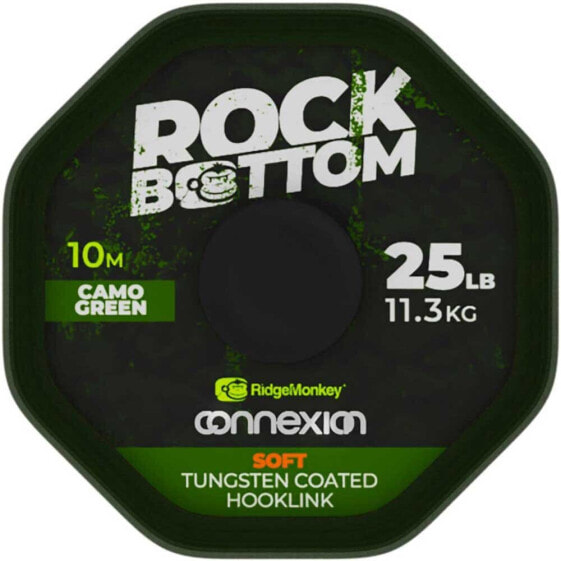 RIDGEMONKEY Connexion Rock Bottom Tungsten Soft Coated Hooklink 20 m Carpfishing Line