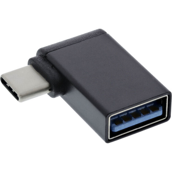 InLine USB 3.2 Gen.2 Adapter - USB-C male to USB-A female angled 90° OTG