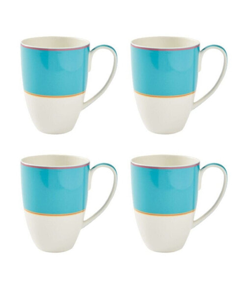 Calypso 4 Piece Mugs Set, Service for 4