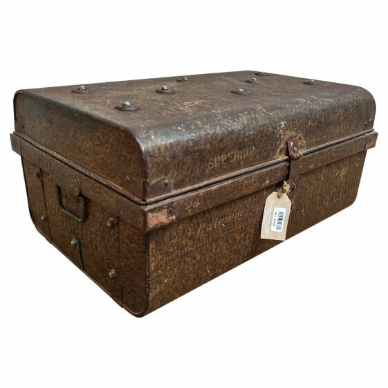 Decorative suitcase Alexandra House Living Brown Iron Traditional style 43 x 29 x 66 cm