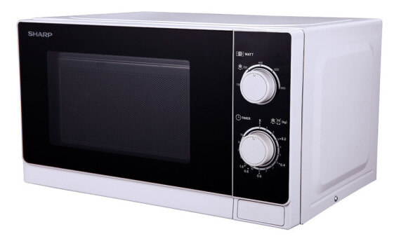 Микроволновая печь Sharp R-200 WW - 20 л - 800 Вт - Ротационная - Белая - Нажатие - 25,5 см