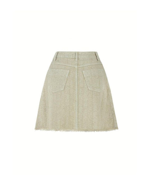 Women's Tasseled Mini Denim Skirt