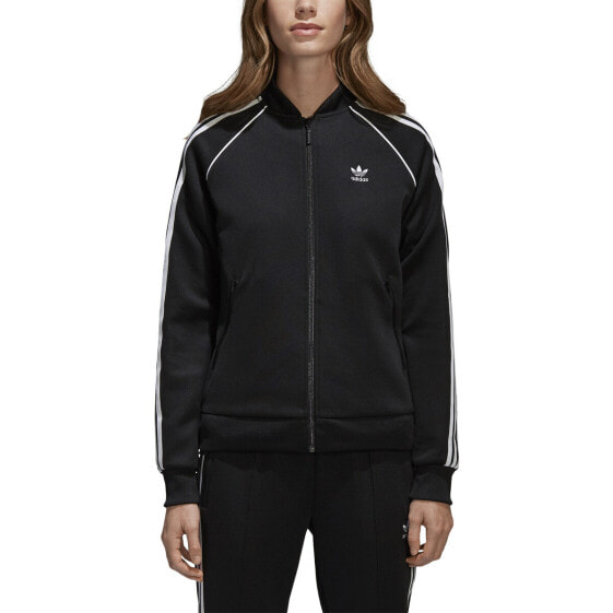 Adidas Originals Supertstar Women's Track Jacket Black-White ce2392