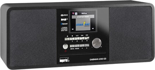 Telestar DABMAN i200 CD - Digital - DAB+,FM,UKW - Player - CD - 20 W - 7.62 cm (3")