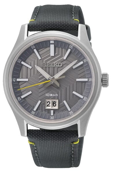 SEIKO Men's Quartz Grey Dial Watch SUR543P1