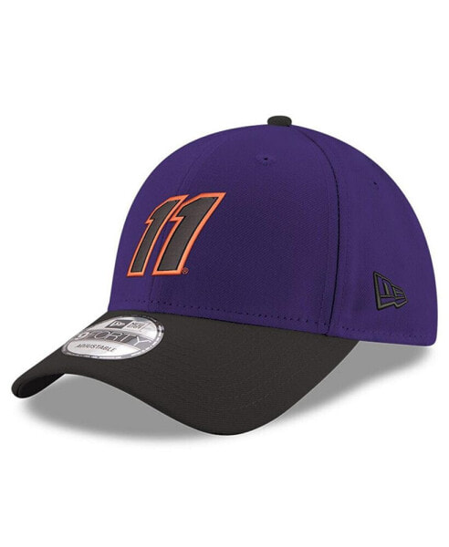 Men's Purple, Black Denny Hamlin 9FORTY Snapback Adjustable Hat