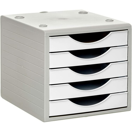 Модульный шкаф для документов Archivo 2000 ArchivoTec Serie 4000 5 ящиков Din A4 Белый Пирог 34 x 27 x 26 cm