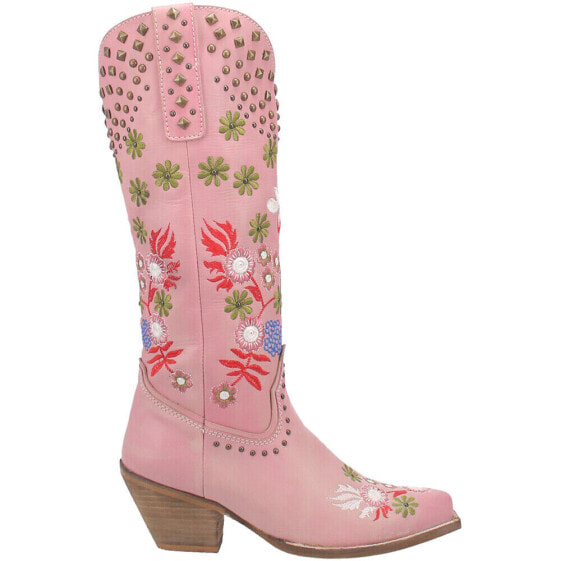 Dingo Poppy Floral Snip Toe Cowboy Womens Size 11 M Casual Boots DI732-650