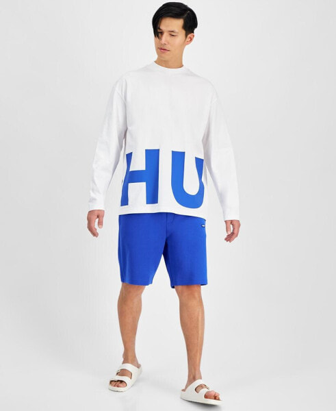 Мужская рубашка с длинным рукавом с логотипом Hugo Boss Oversized-Fit