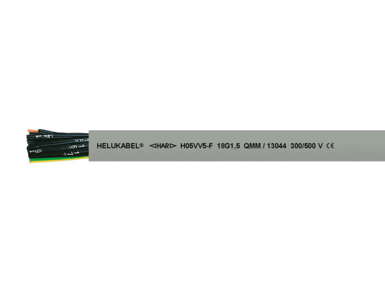 Helukabel H05VV5-F - Low voltage cable - Grey - Polyvinyl chloride (PVC) - Polyvinyl chloride (PVC) - Cooper - -5 - 70 °C