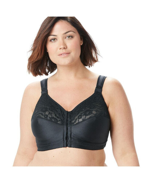 Бюстгальтер-поддерживающий Comfort Choice Plus Size Easy Enhancer Front Close Wireless Posture Bra