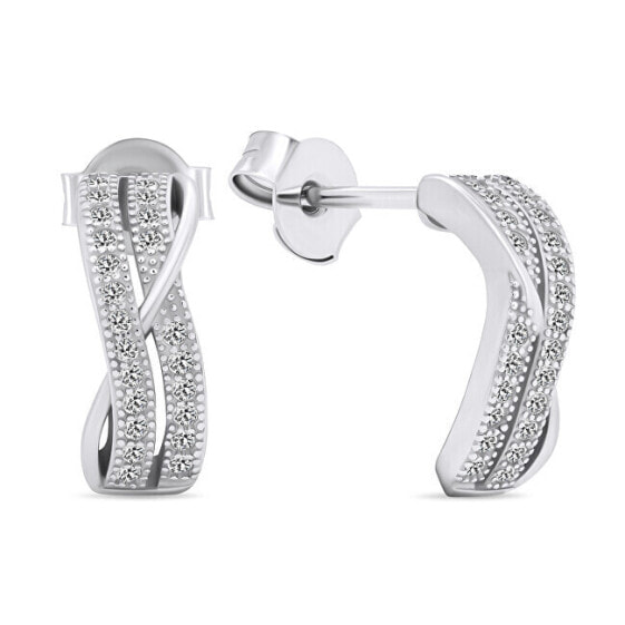 Серьги Brilio Silver Zirconia Elegance