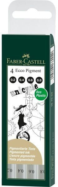 Faber-Castell cienkopisy ecco pigment (0,2 : 0,4 : 0,6 : 0,8MM) (167004 FC)