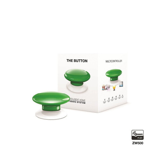 Fibaro The Button - Wireless - Alarm - Green - 50 m - 868.4/869.8 MHz - 1 pc(s)