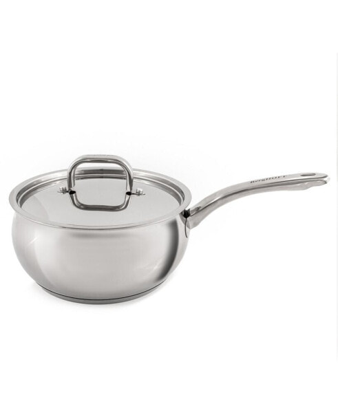 Belly 18/10 Stainless Steel 3.2 Quart Sauce Pan with Lid