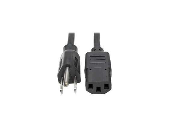 Tripp Lite Universal Computer Power Cord, 10A, 18AWG (NEMA 5-15P to IEC-320-C13)