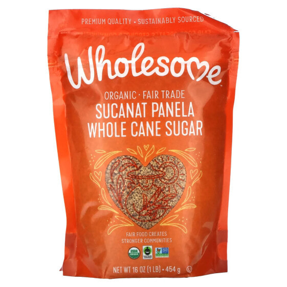 Organic Sucanat Panela, Whole Cane Sugar, 16 oz (454 g)