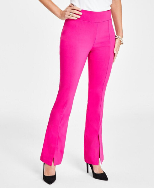 Petite Tummy Control Flare Pants, Created for Macy's