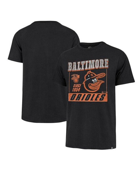 Men's Black Distressed Baltimore Orioles Outlast Franklin T-shirt