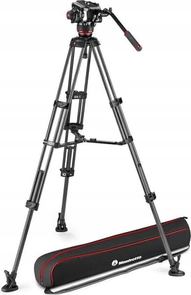 Statyw Manfrotto Zestaw Twin Carbon + głowica 504X - środ rozp