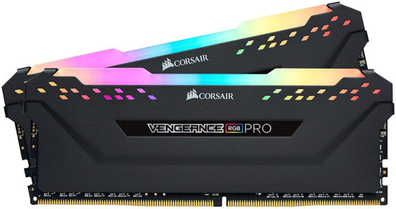 Corsair Vengeance RGB PRO 16GB (2x8GB) DDR4 3200MHz C16 XMP 2.0 Enthusiast RGB LED Lighting Memory Kit - Black