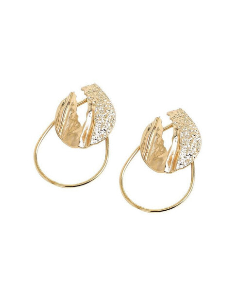 Women's Dented Drop Earrings