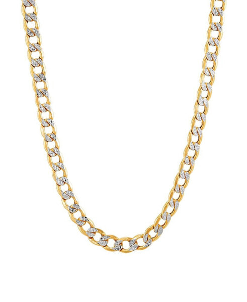 Macy's polished Diamond Cut 26" Curb Chain in 10K Yellow Gold