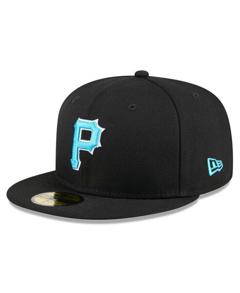 Men's Black Pittsburgh Pirates 2024 Father's Day 59FIFTY Fitted Hat