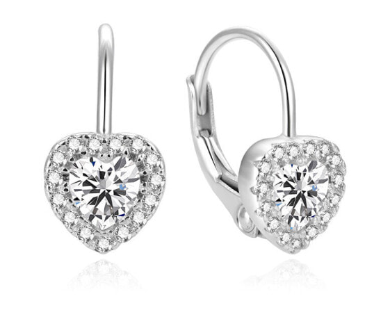 Серьги Beneto Silver Heart AGUC2591DL