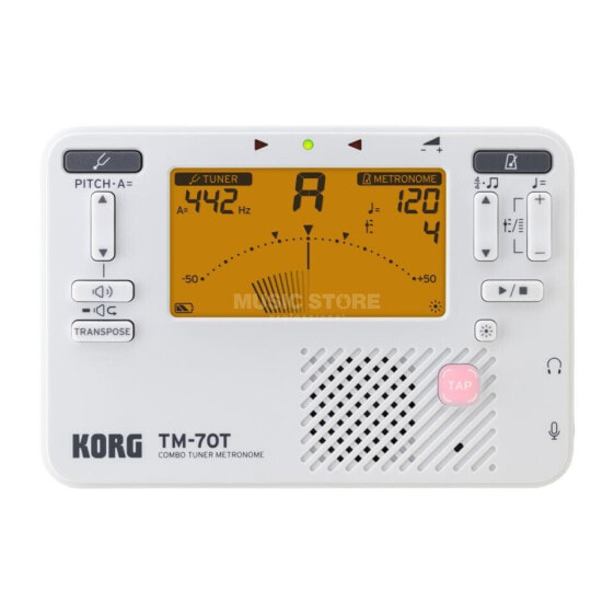 Korg TM-70T WH Combo Tuner Metronome