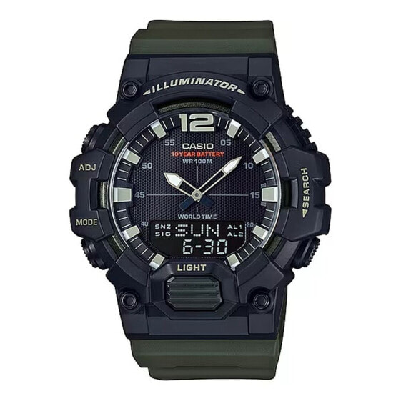Часы мужские CASIO ILLUMINATOR Black - Army Green (Ø 49 мм)