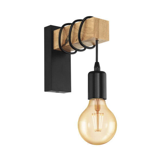 Eglo Leuchten EGLO Townshend - Surfaced - 1 bulb(s) - E27 - Black - Wood