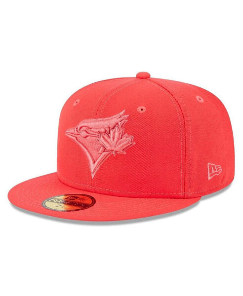 Men's Red Toronto Blue Jays 2023 Spring Color Basic 59FIFTY Fitted Hat