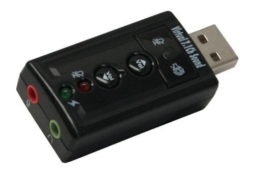 InLine USB Sound Card with Virtual 7.1 Surround Sound